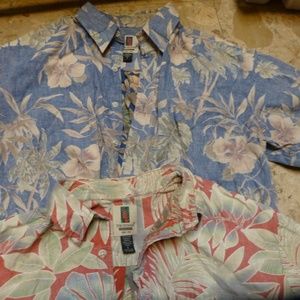 tori richards aloha shirts collectible blue red